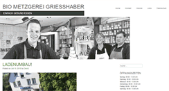 Desktop Screenshot of metzgerei-griesshaber.de