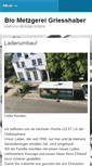Mobile Screenshot of metzgerei-griesshaber.de